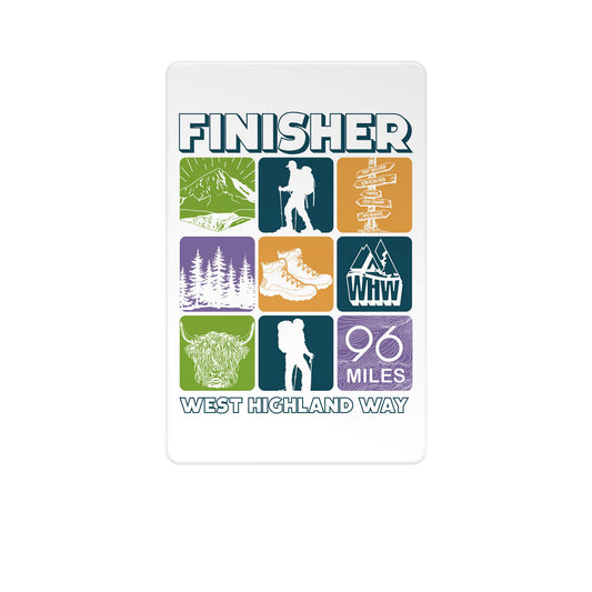 Finisher Fridge Magnet | White | West Highland Way
