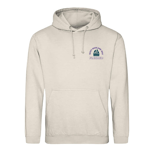 Finisher Hoodie | Milkshake | Front | West Highland Way
