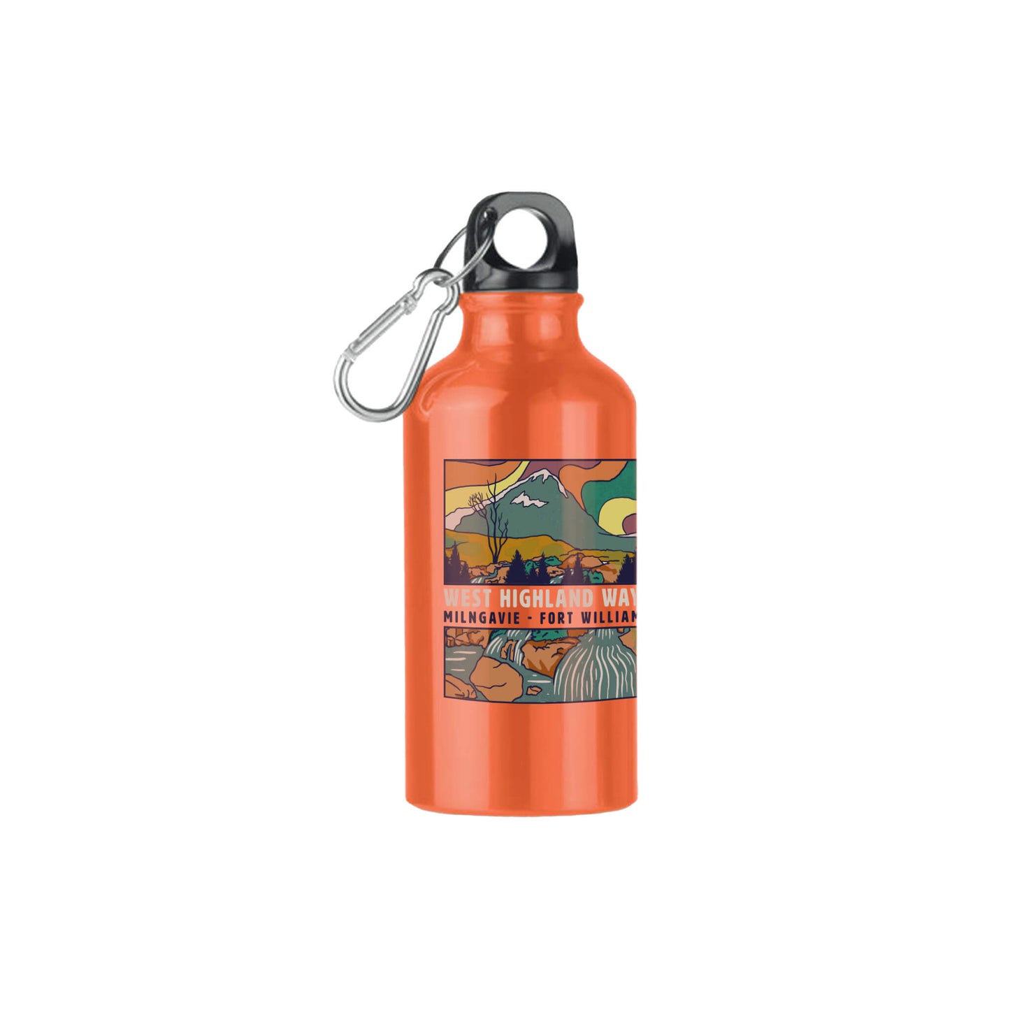 Landscape Water Bottle | Oange | Aluminum | West Highland Way