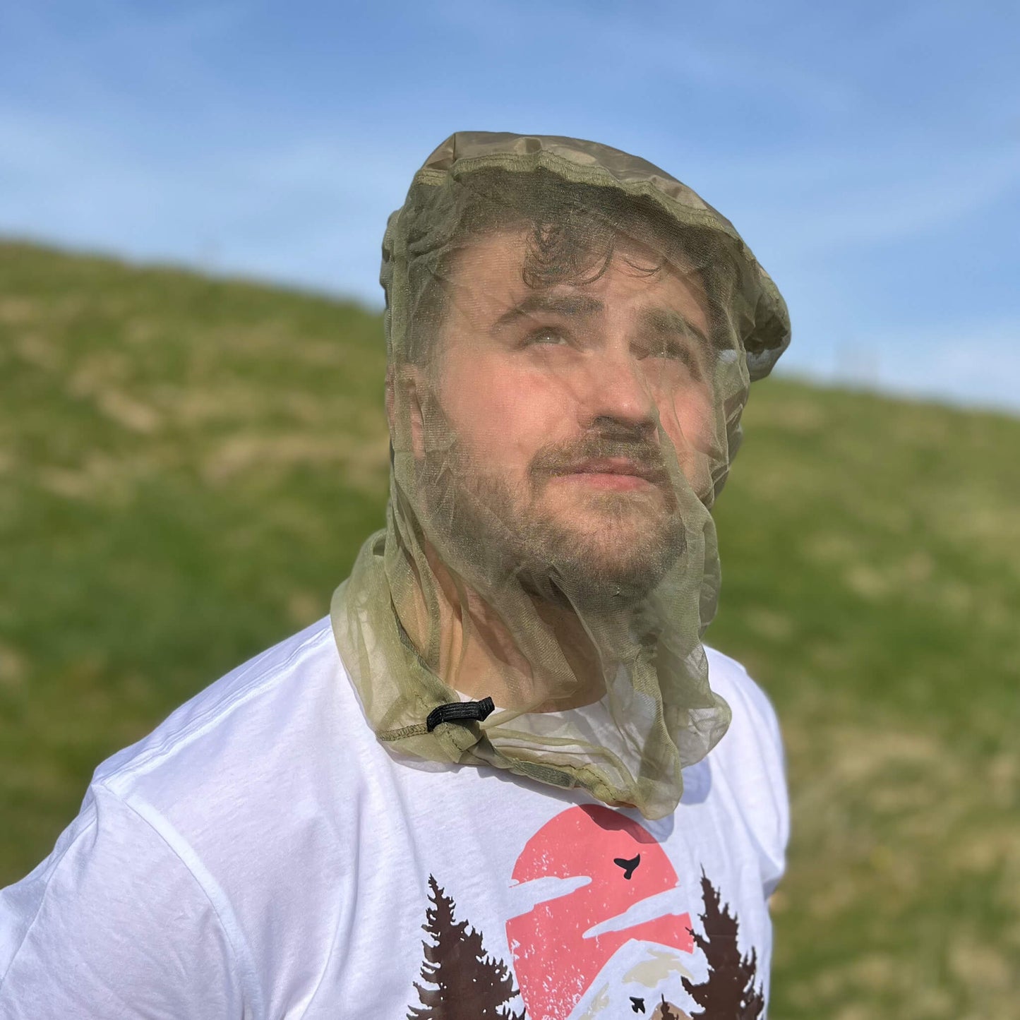 Midgie Head Net | Lifestyle Image from Front | West Highland Way Shop