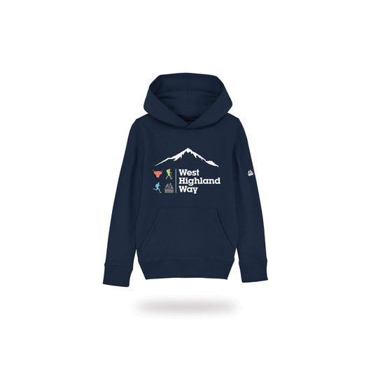 Hoodie Kids Buchaille Etive Moir French Navy West Highland Way