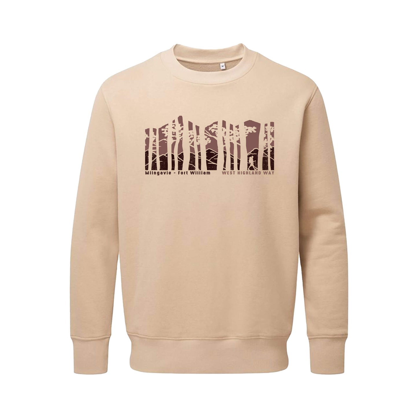 Forest Organic Cotton Sweatshirtr | Desert Sand | West Highland Way