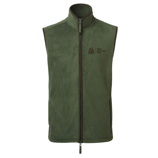 Artisan Fleece Gilet - Moss Green - West Highland Way