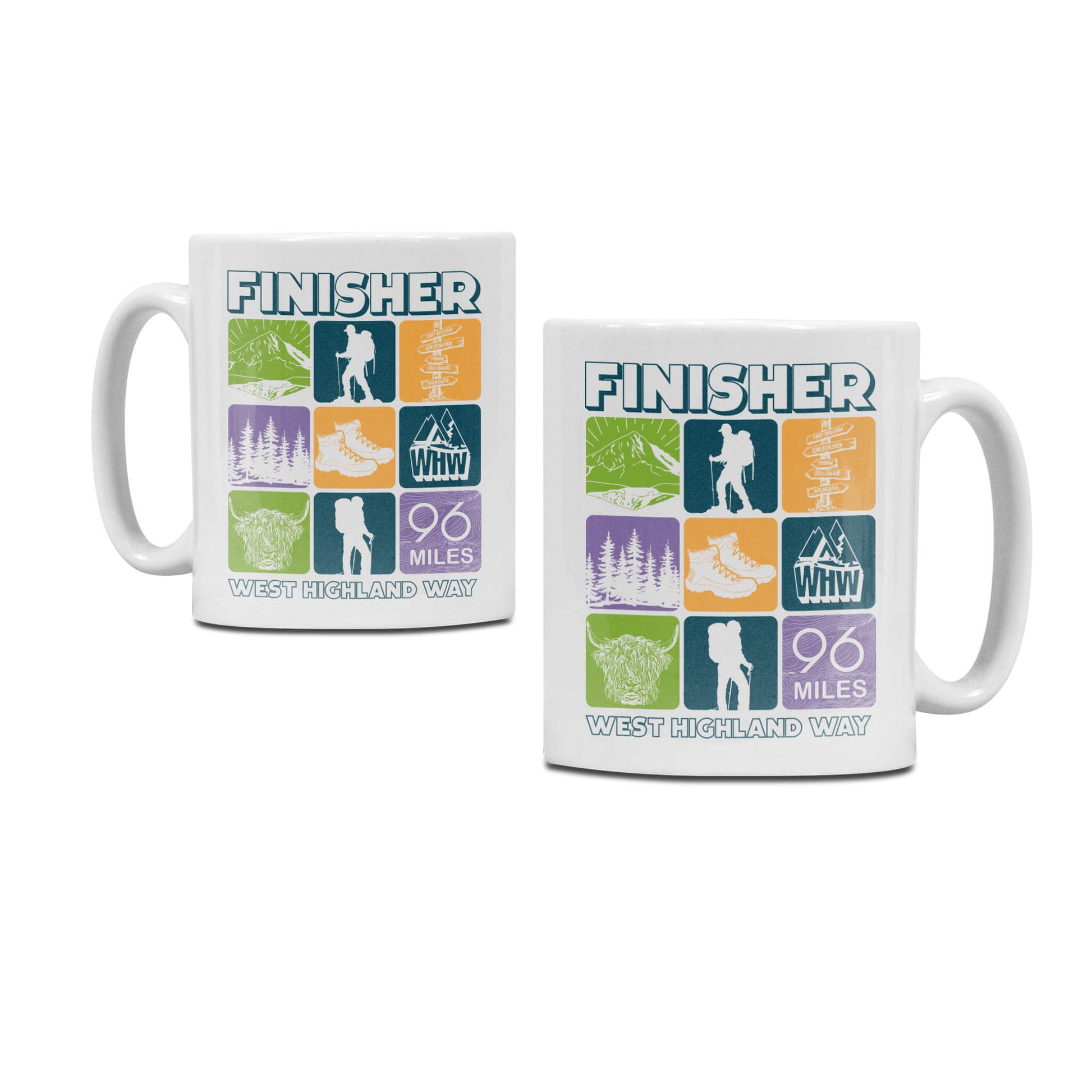 Finisher Ceramic Mug | White | West Highland Way