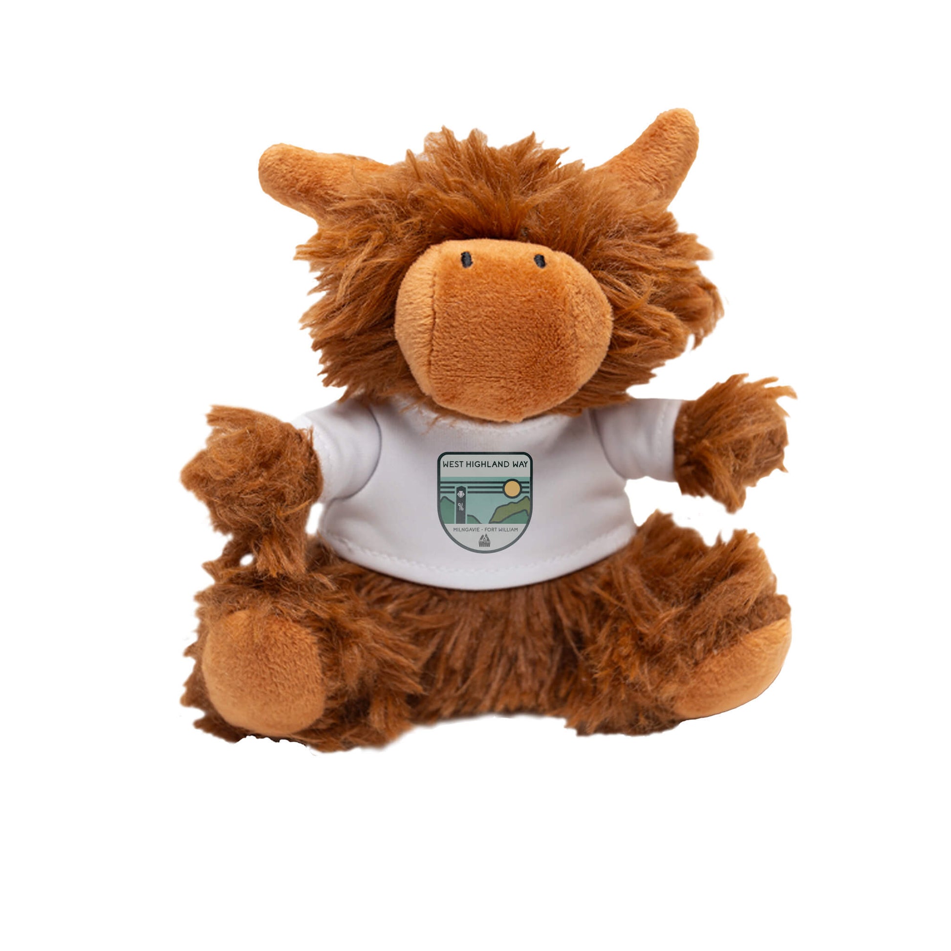 West Highland Way Highland Coo Plush Keyring