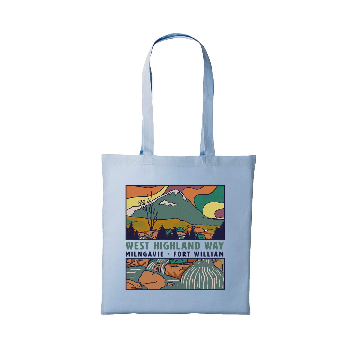 Landscape Tote Bag | Light Blue | West Highland Way