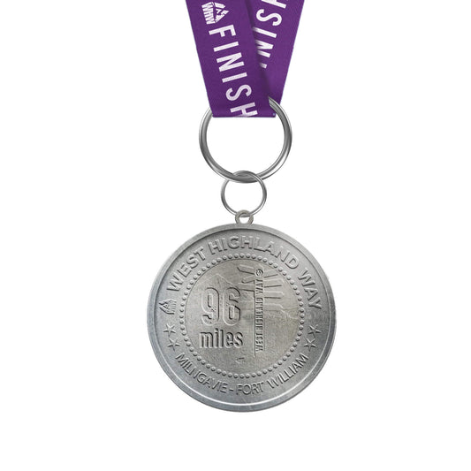 West Highland Way 96 miles metal finishers medal 