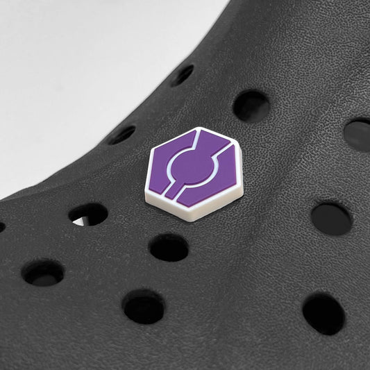 Close up image of Thistle Croc Plug - West Highland Way