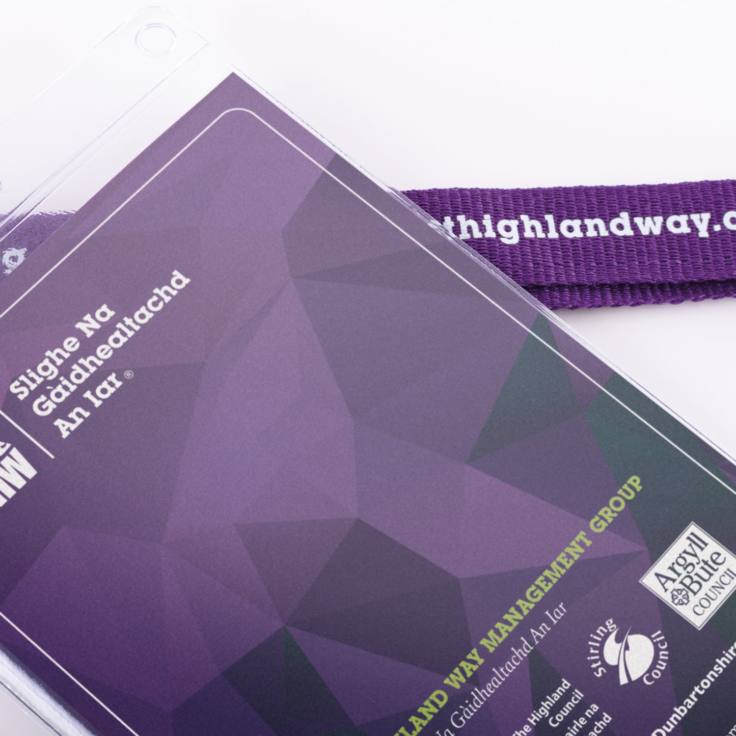 West Highland Way Official Passport close up detail of back