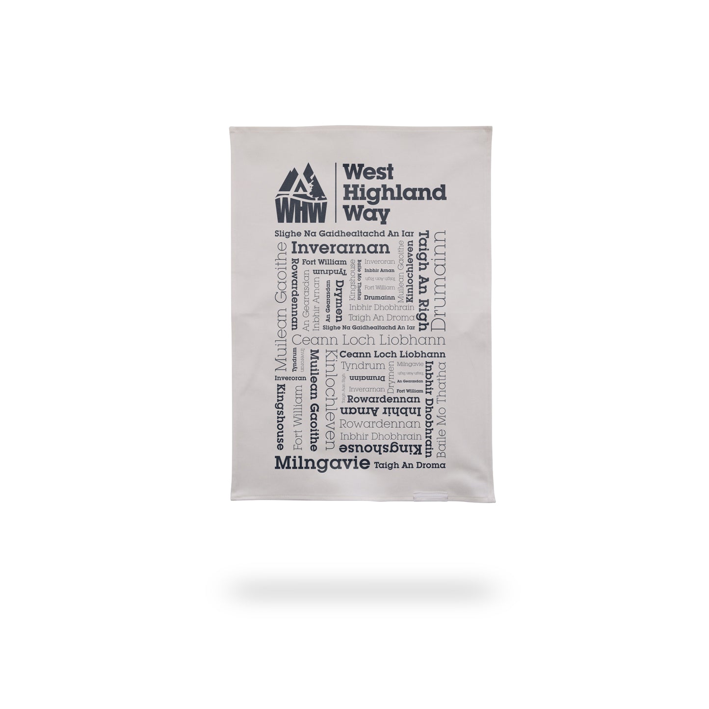 West Highland Way Places Tea Towel