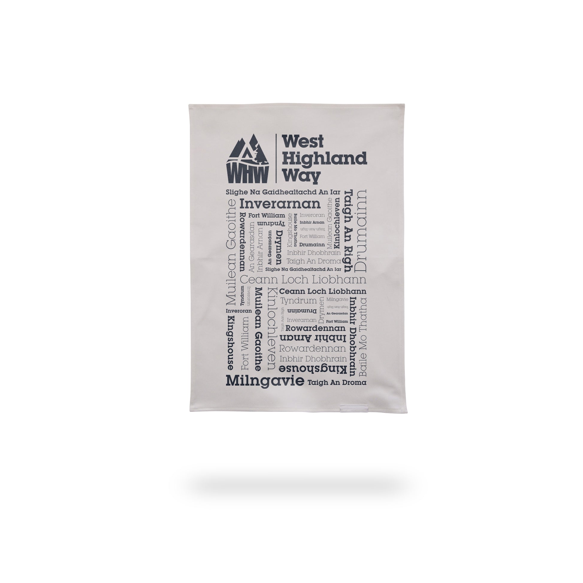 West Highland Way Places Tea Towel