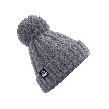 Cable Knit Beanie | Light Grey | West Highland Way