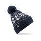 Fair Isle Pom Pom Beanie | Navy/White | West Highland Way