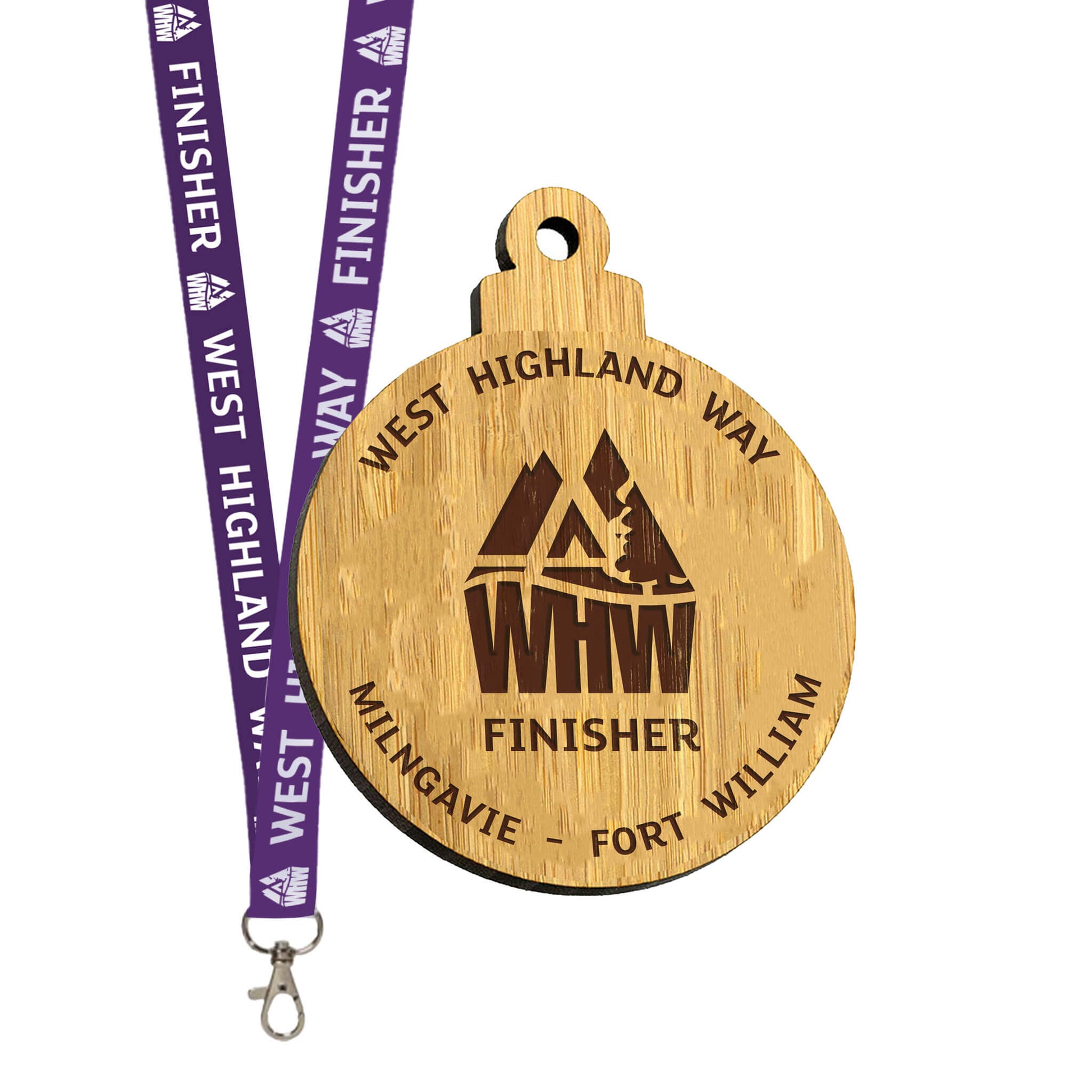 Finishers Bamboo Medal | Purple | West Highland Way