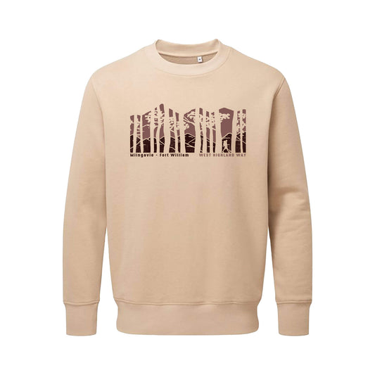 Forest Organic Cotton Sweater | Desert Sand | West Highland Way