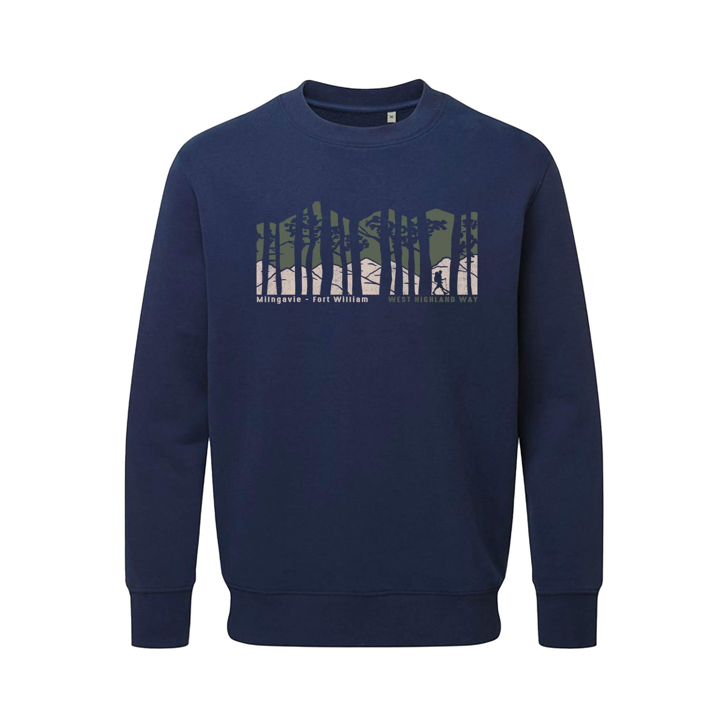Forest Organic Cotton Sweatshirt | Navy | West Highland Way