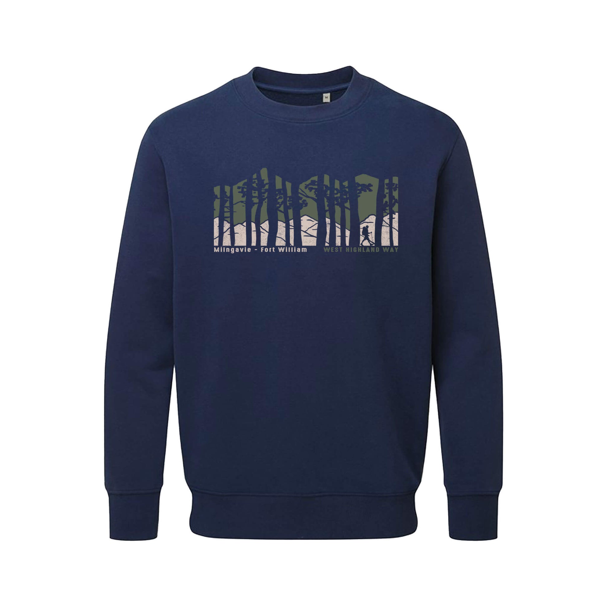 Forest Organic Cotton Sweatshirt | Navy | West Highland Way