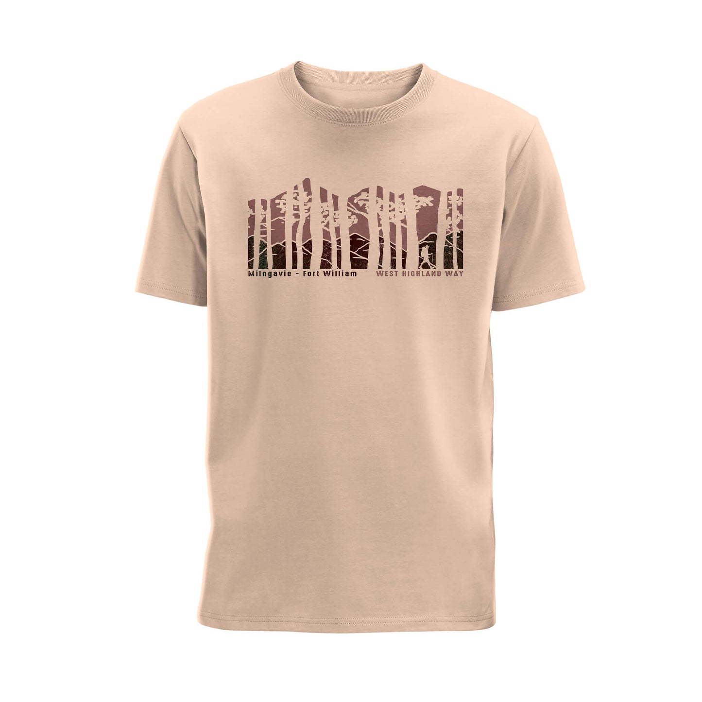 Forest Organic Cotton T-Shirt | Desert Sand | West Highland Way