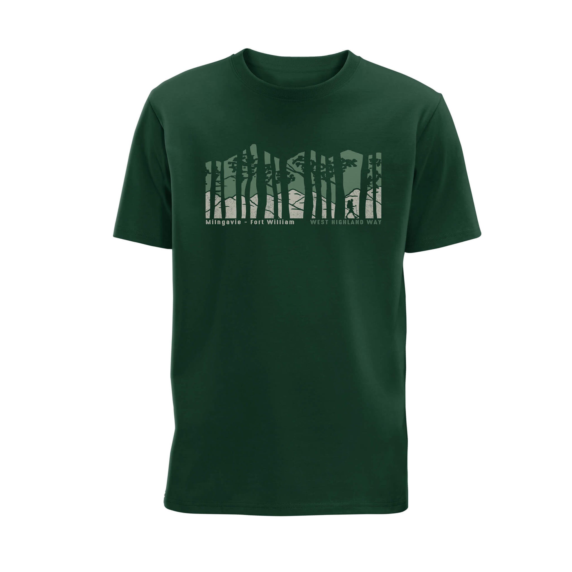 Forest Organic Cotton T-Shirt | Forest Green | West Highland Way