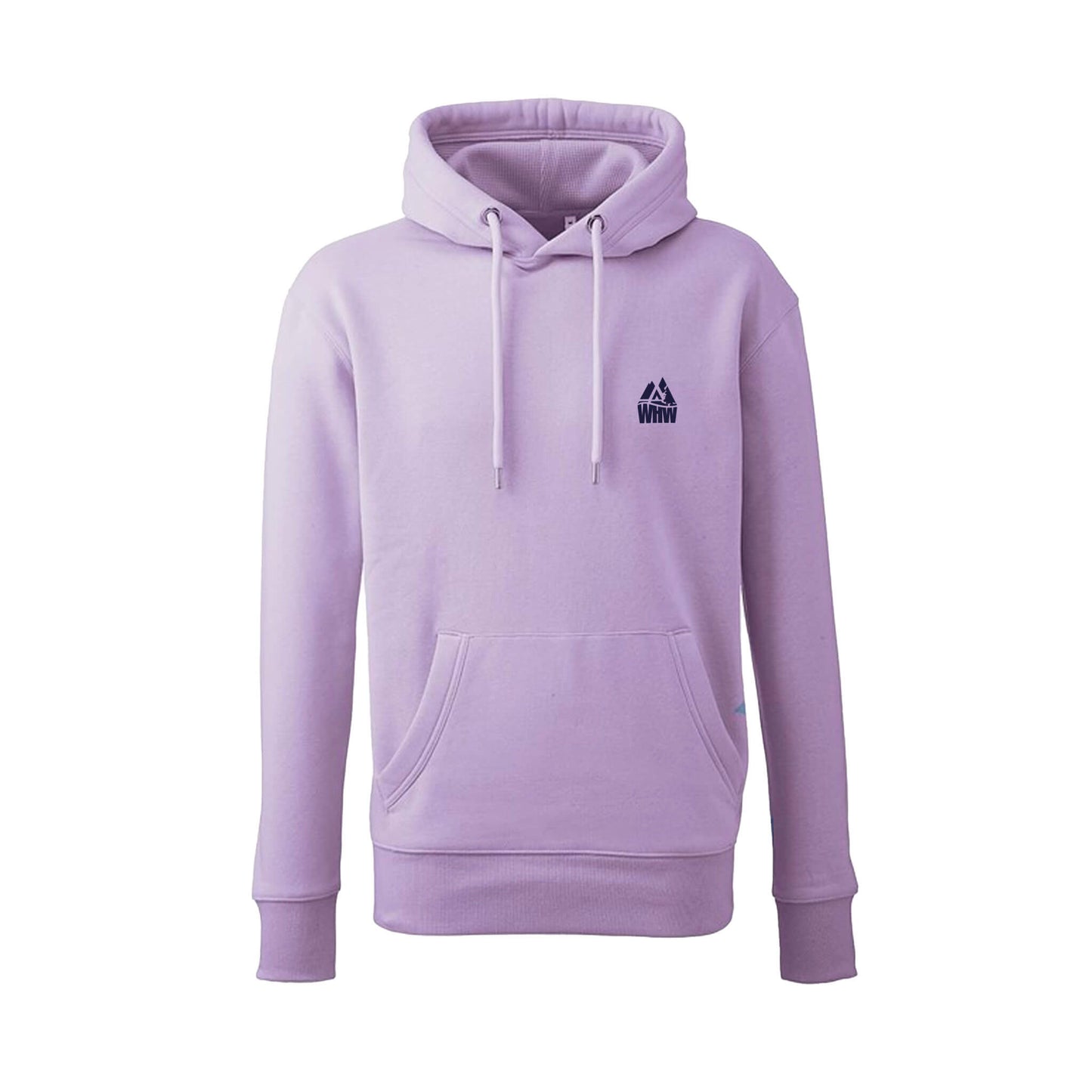 Landscape Organic Hoodie | Lavender | Front View | West Highland Way