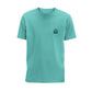 Mountain Organic Cotton T-Shirt - Teal - Front View - West Highland Way