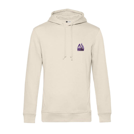Sore Feet Finisher Organic Hoodie - Eco Raw - Front View - West Highland Way