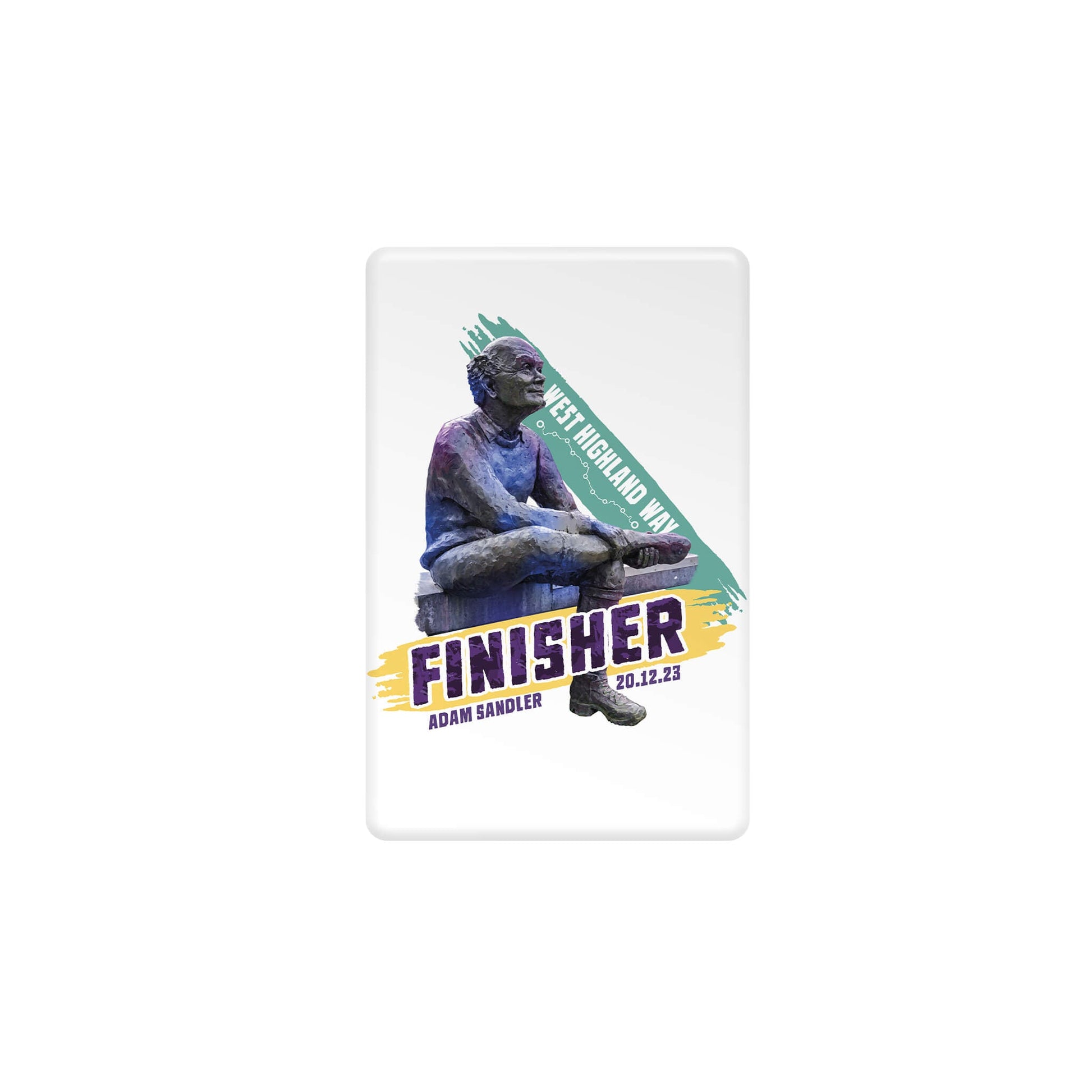 Sore Feet Finisher Fridge Magnet - White - West Highland Way