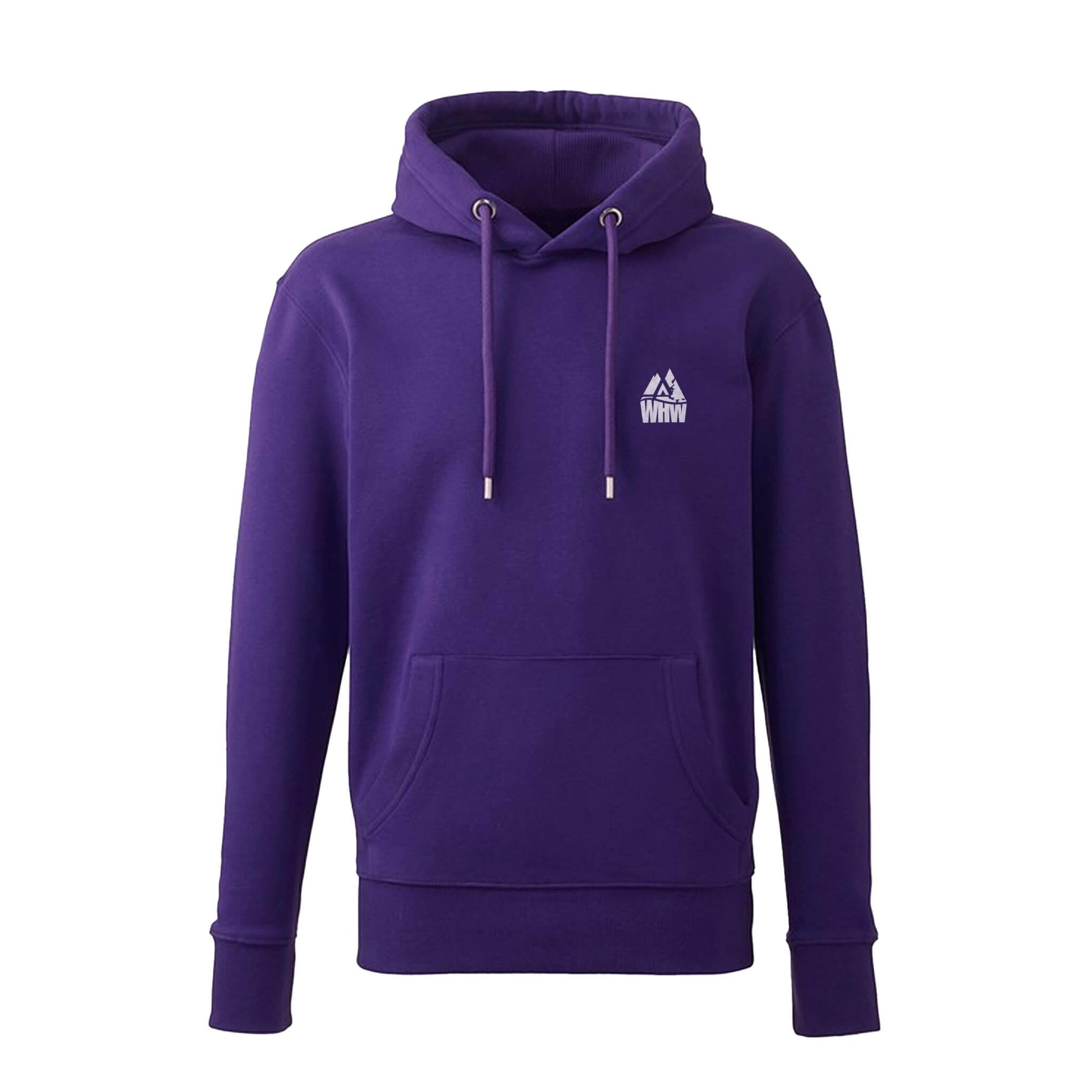 Thistle Organic Cotton Hoodie | Purple | Front View | West Highland Way