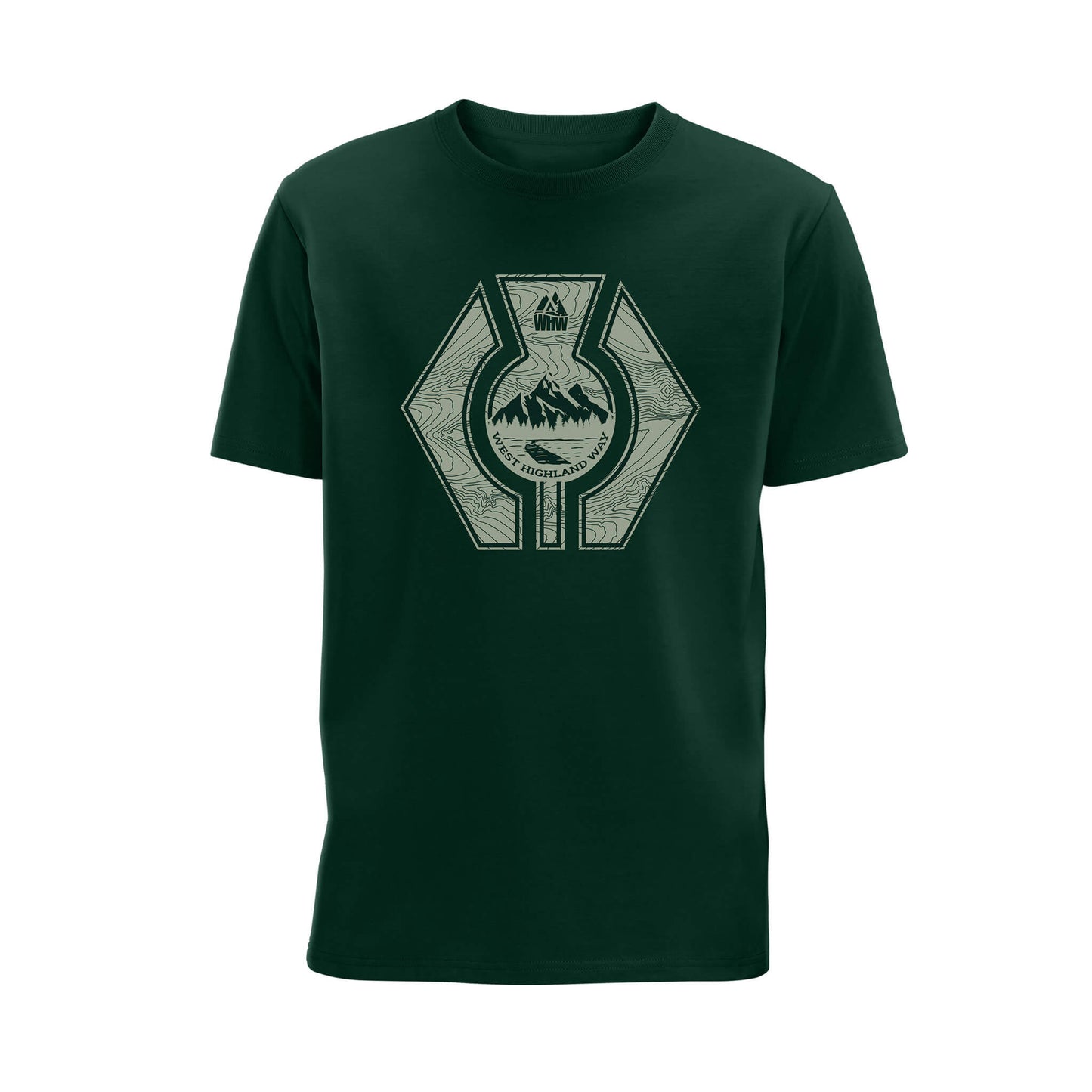 Thistle Organic Cotton T-Shirt | Forest Green | WHW
