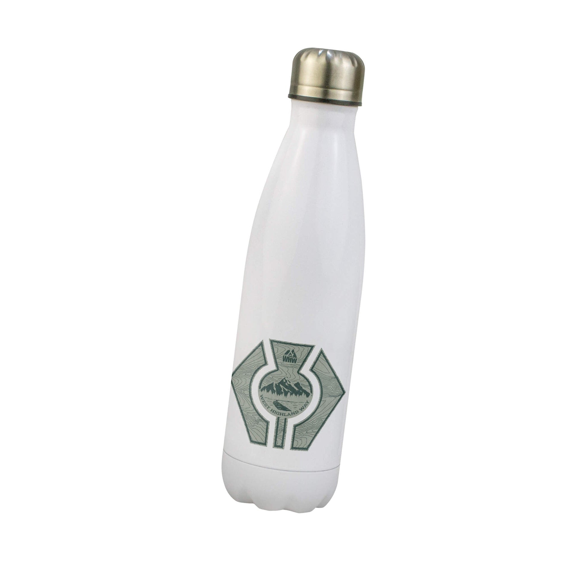 Thistle Water Bottle | White | West Highland Way