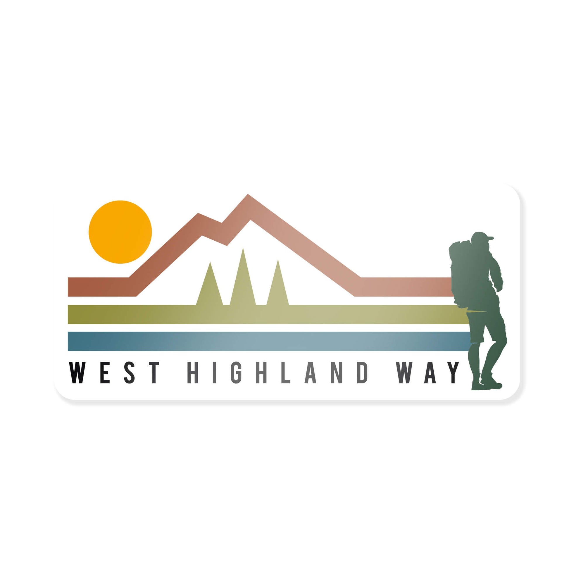 Walker Car Bumper Sticker - West Highland Way
