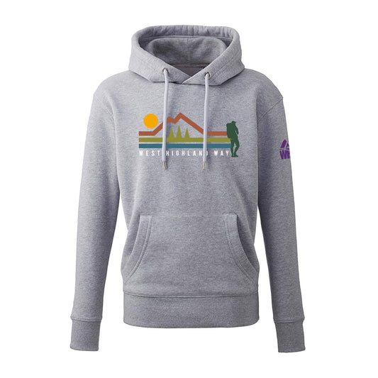 Walker Organic Cotton Hoodie | Grey Marl | West Highland Way